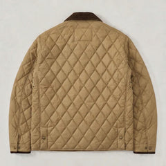 Men's Quilted Sport Jacket - High Neck Collar