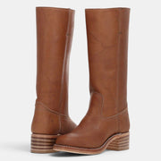 Women's Mid-Calf Block Heel Boots
