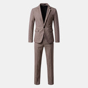 Traje Hombre Cuadros Elegante