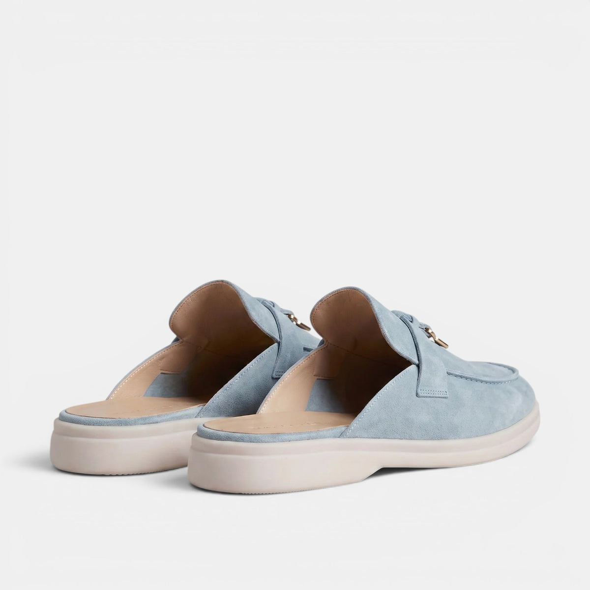 Men's Suede Mule Loafers