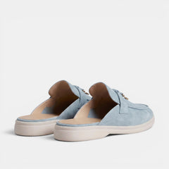 Men's Suede Mule Loafers