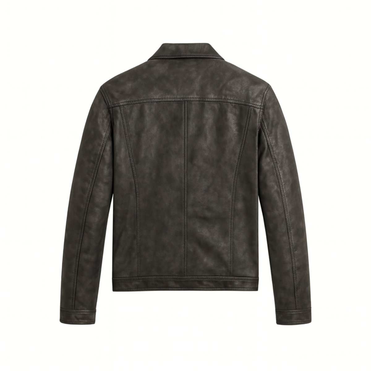 Men's Lambskin Nappa Leather Jacket - Slim Fit