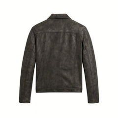 Men's Lambskin Nappa Leather Jacket - Slim Fit