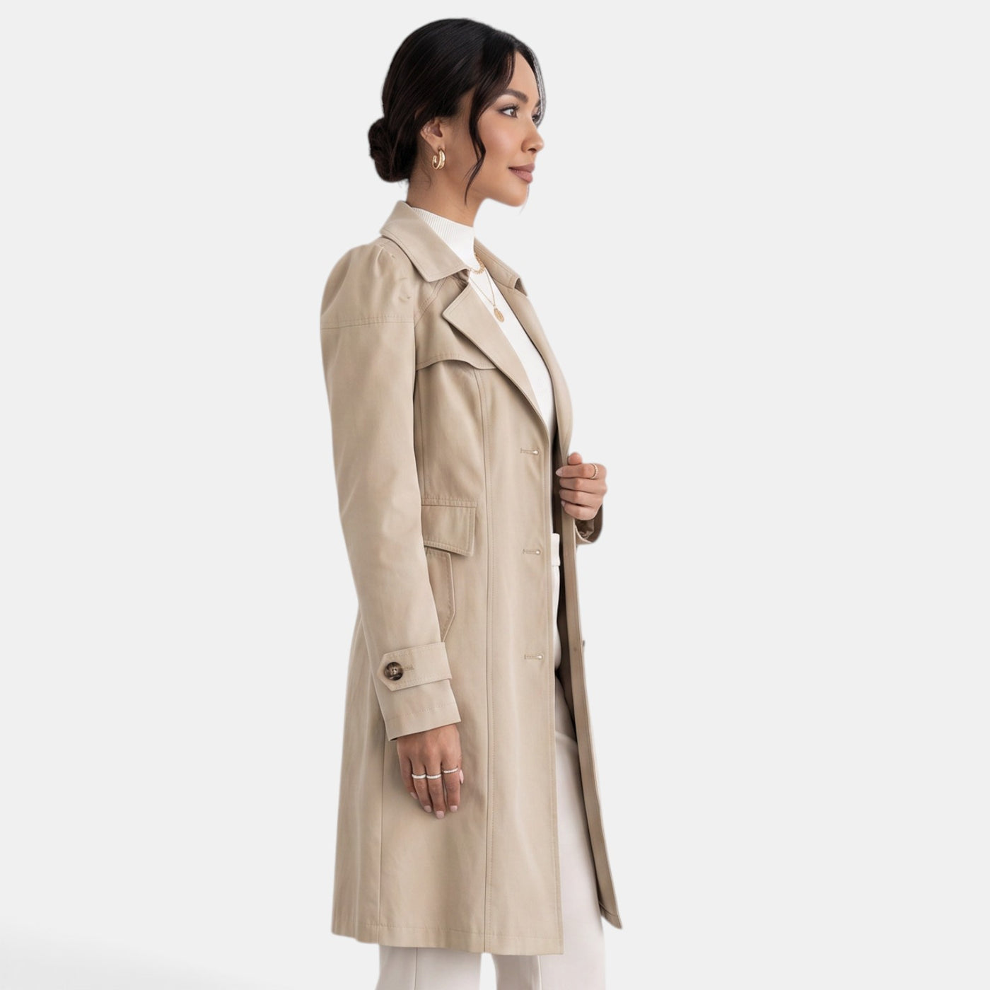 Gabardina Mujer Elegante