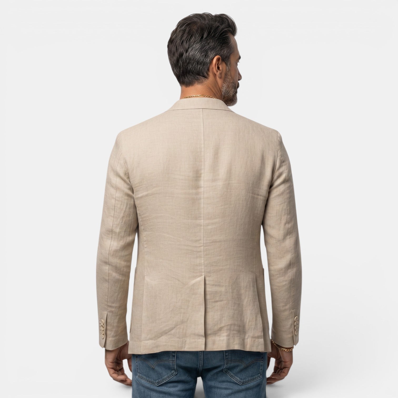 Men's Premium Slim Fit Blazer - Lightweight Elegant Jacket with Classic Lapel