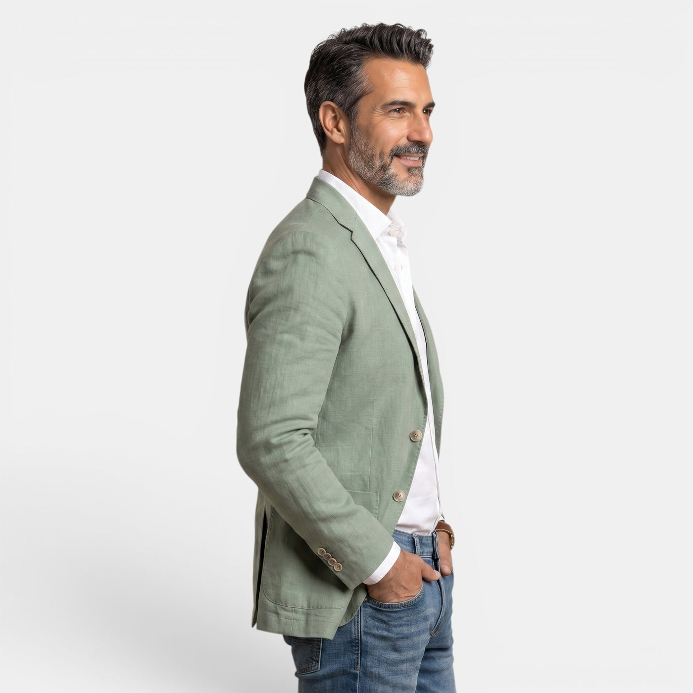 Men's Premium Slim Fit Blazer - Lightweight Elegant Jacket with Classic Lapel