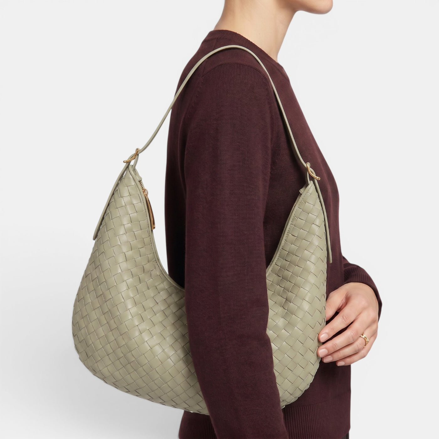 Bolso Mujer Trenzado Grande
