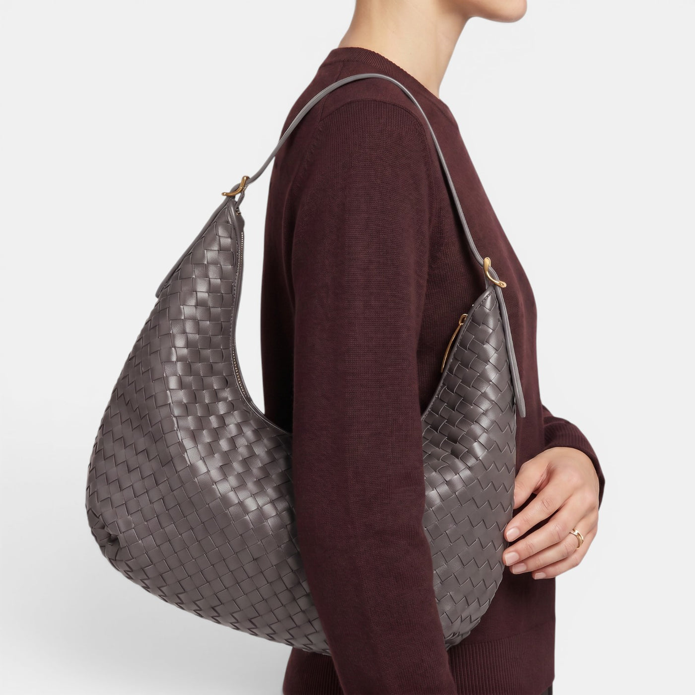 Bolso Mujer Trenzado Grande