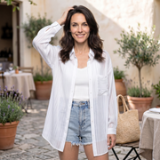 Camisa Chiffon Mujer Verano Transparente
