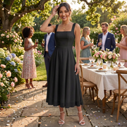 Vestido Midi Verano Elegante Mujer