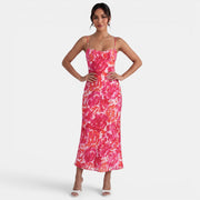 Floral Midi Party Dress