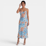 Floral Midi Party Dress