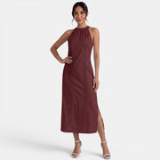 Women's Halter Lace Midi Dress Summer