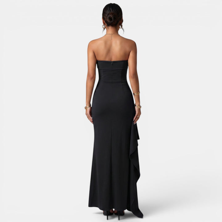 Vestido Largo con Abertura Mujer