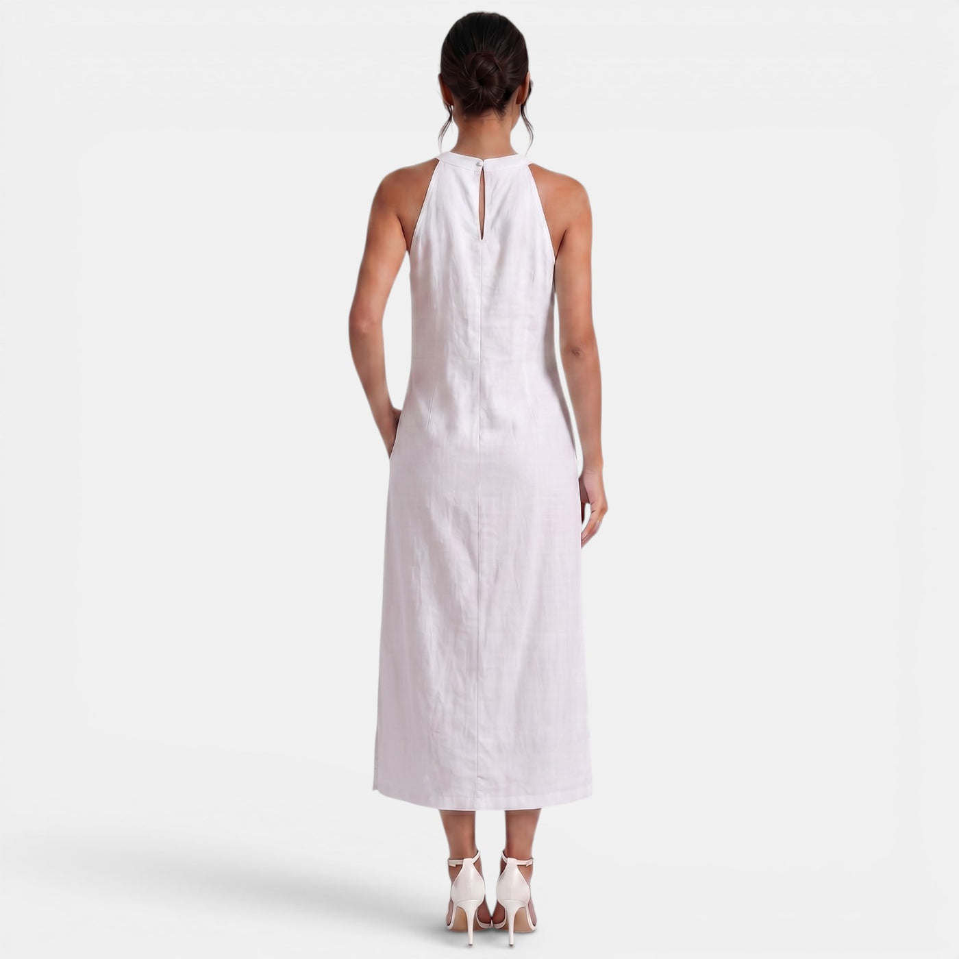 Women's Halter Lace Midi Dress Summer