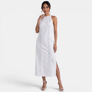 Women's Halter Lace Midi Dress Summer