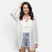 Camisa Chiffon Mujer Verano Transparente