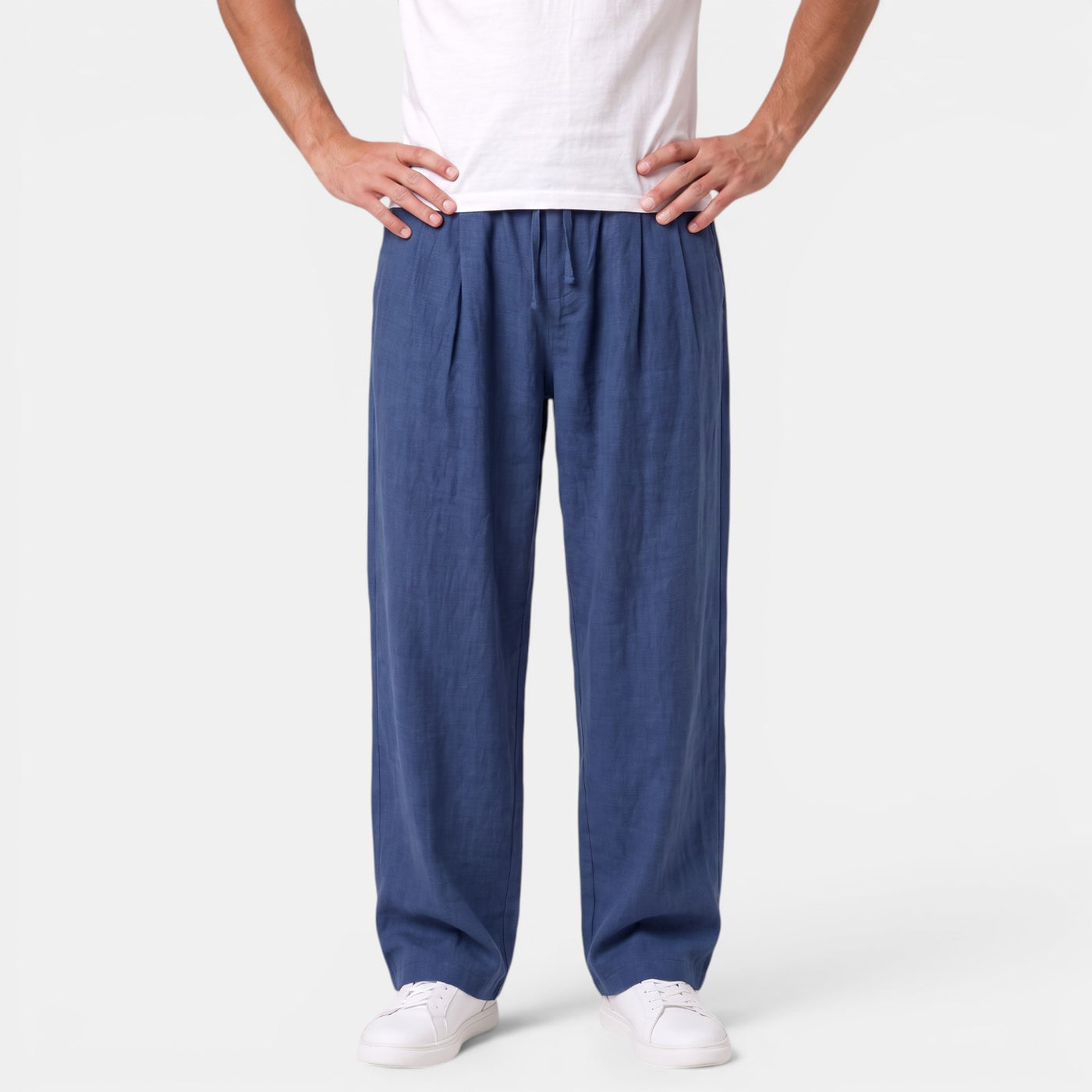 Pantalón Recto Hombre Lino