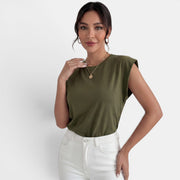 Camisa Mujer Sin Mangas Fluida
