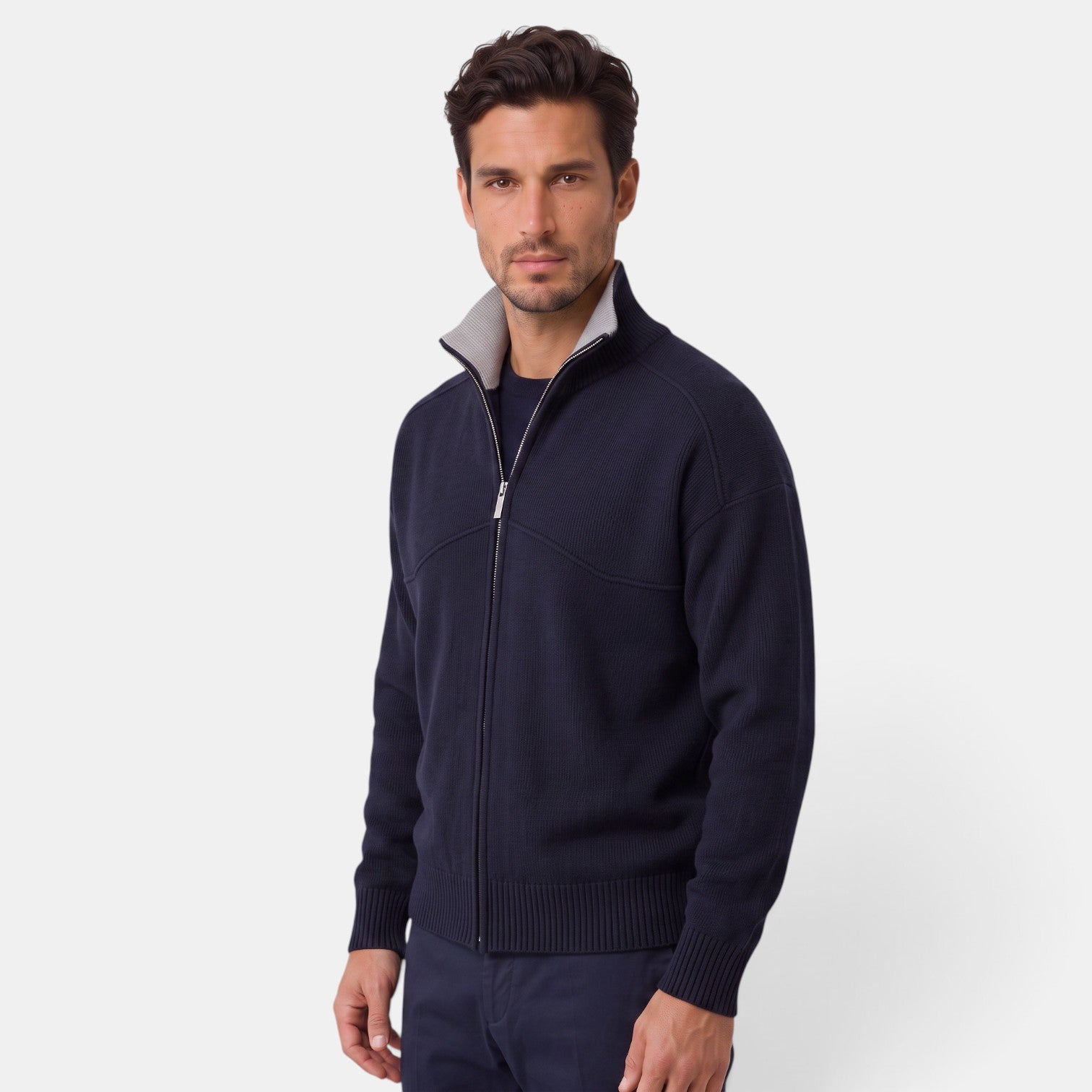 Chaqueta Punto Hombre Cremallera