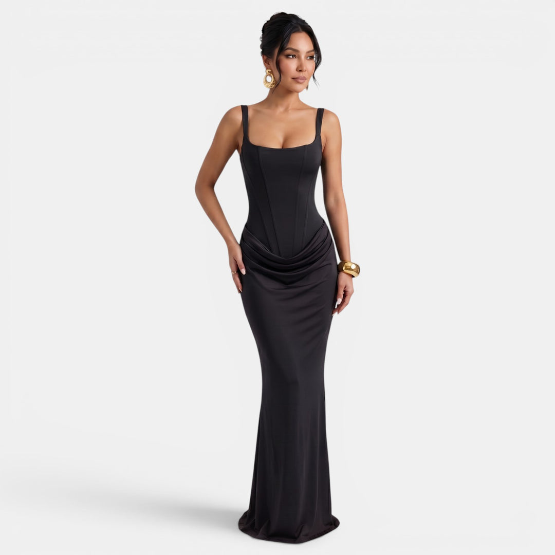 Vestido Maxi Corsé Mujer Elegante