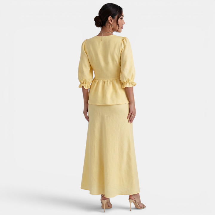 Conjunto Elegante Falda Maxi Verano