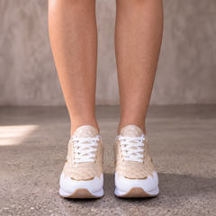 Women's Plaid Lace-Up Sneakers