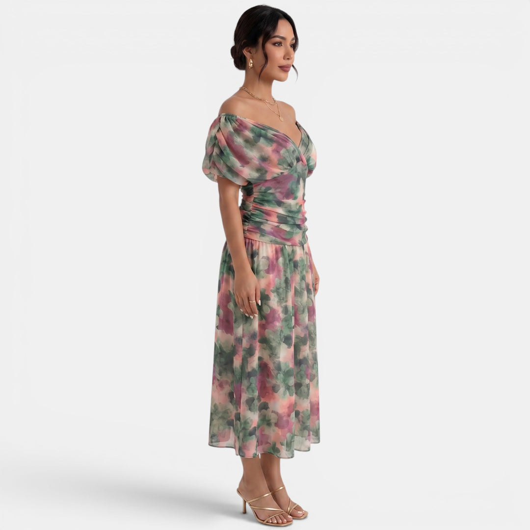 Vestido Midi Floral Verano
