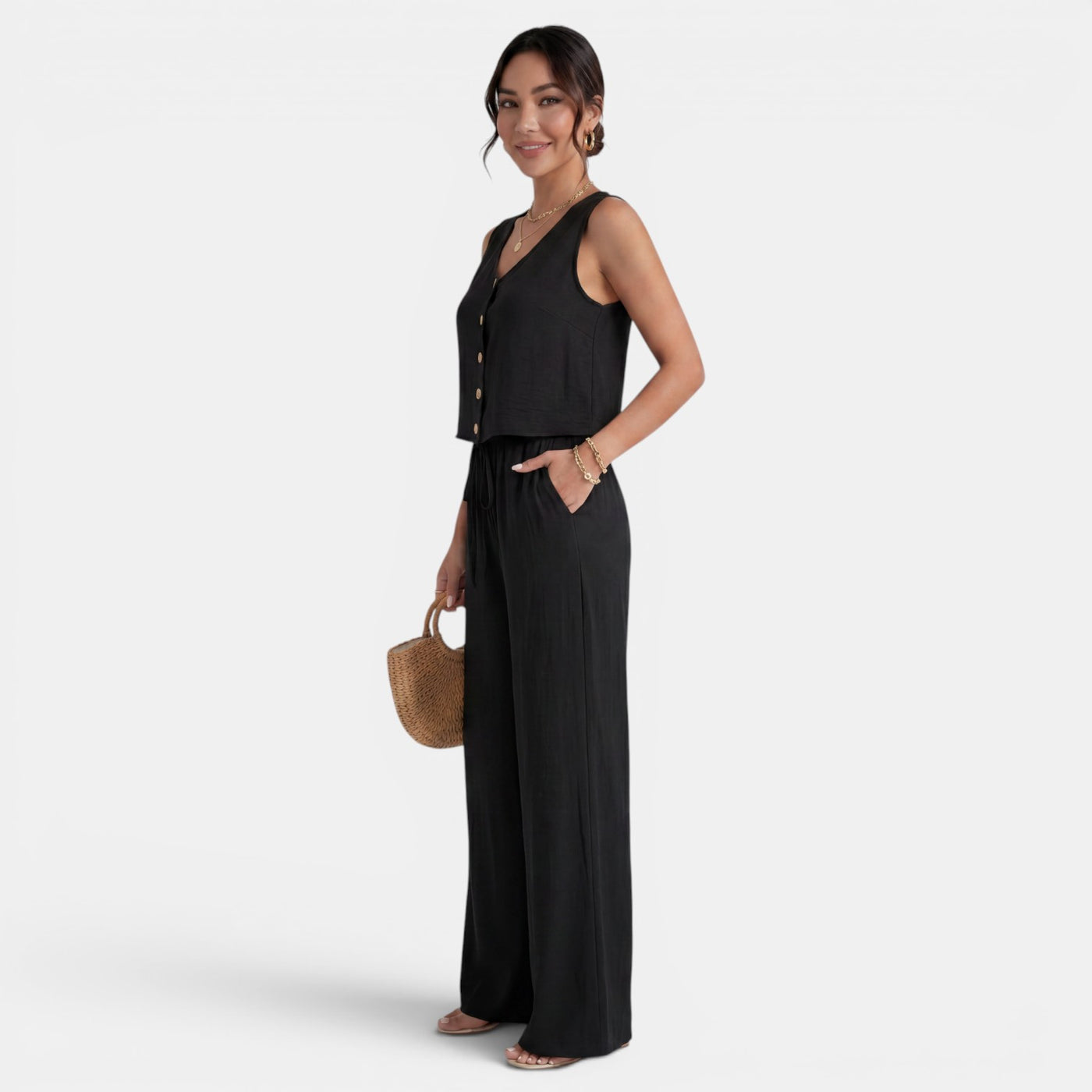 Conjunto Mujer Verano 2 Piezas Sin Mangas