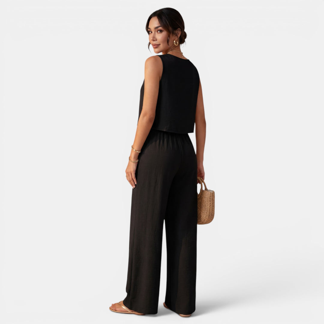 Conjunto Mujer Verano 2 Piezas Sin Mangas