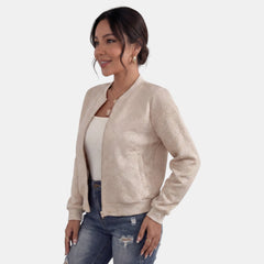Chaqueta Mujer Entretiempo con Cremallera y Bolsillos