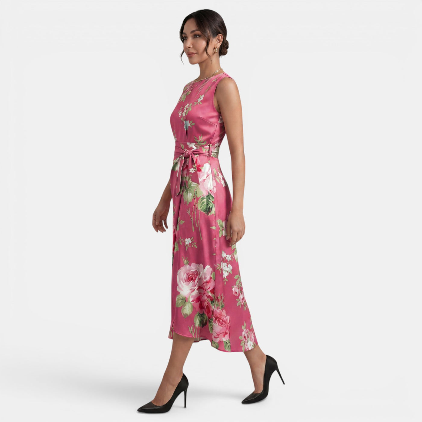 Women's Summer Floral Midi Dress