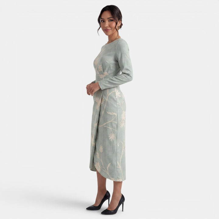 Vestido Midi Floral Mujer Verano