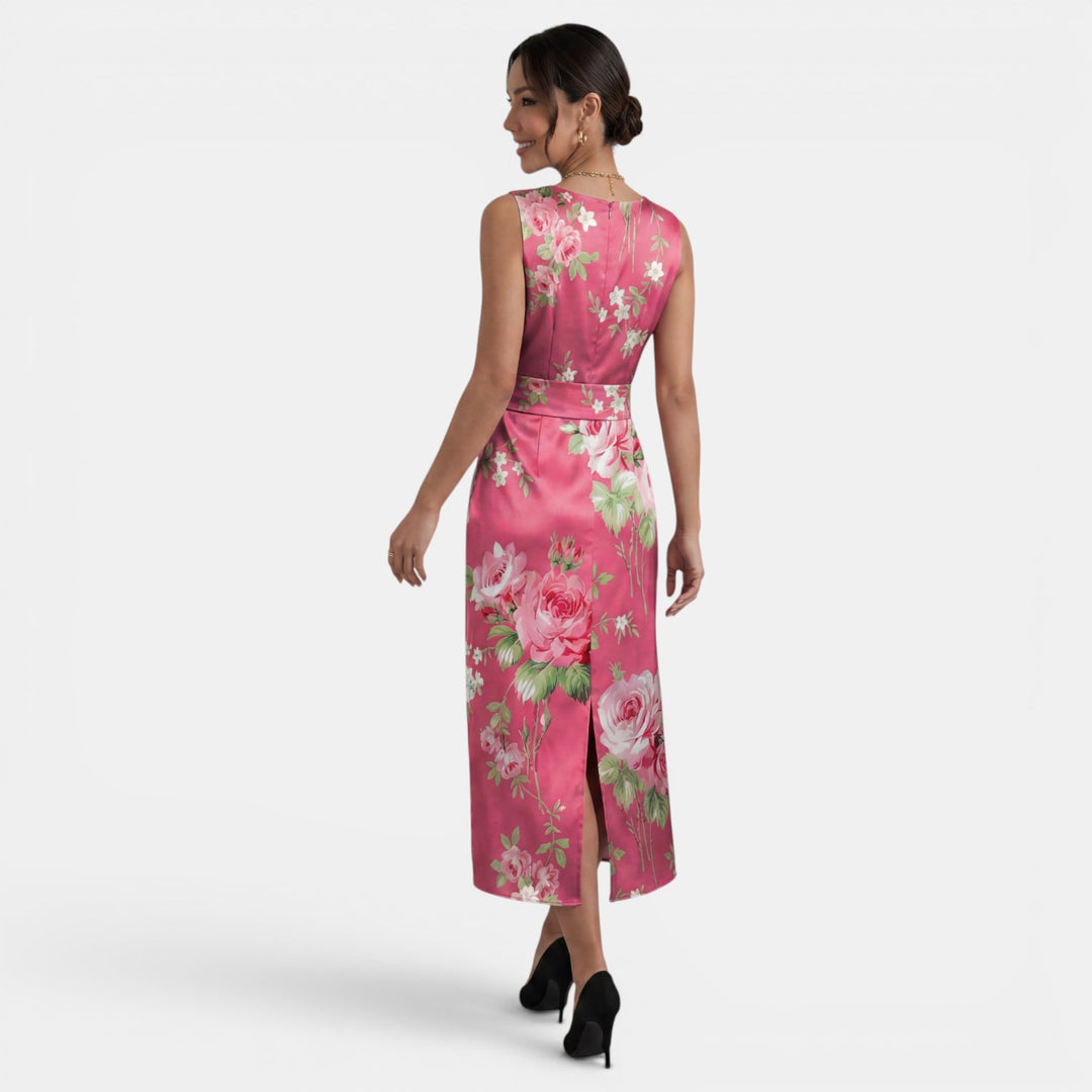 Vestido Midi Floral Mujer Verano