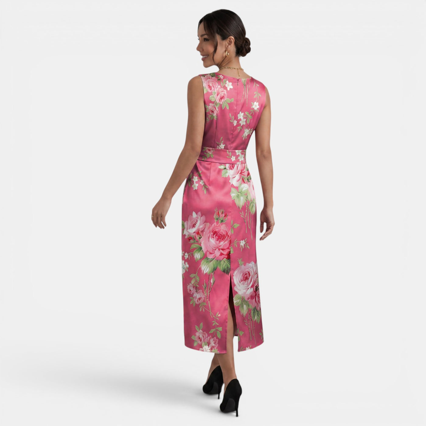 Women's Summer Floral Midi Dress