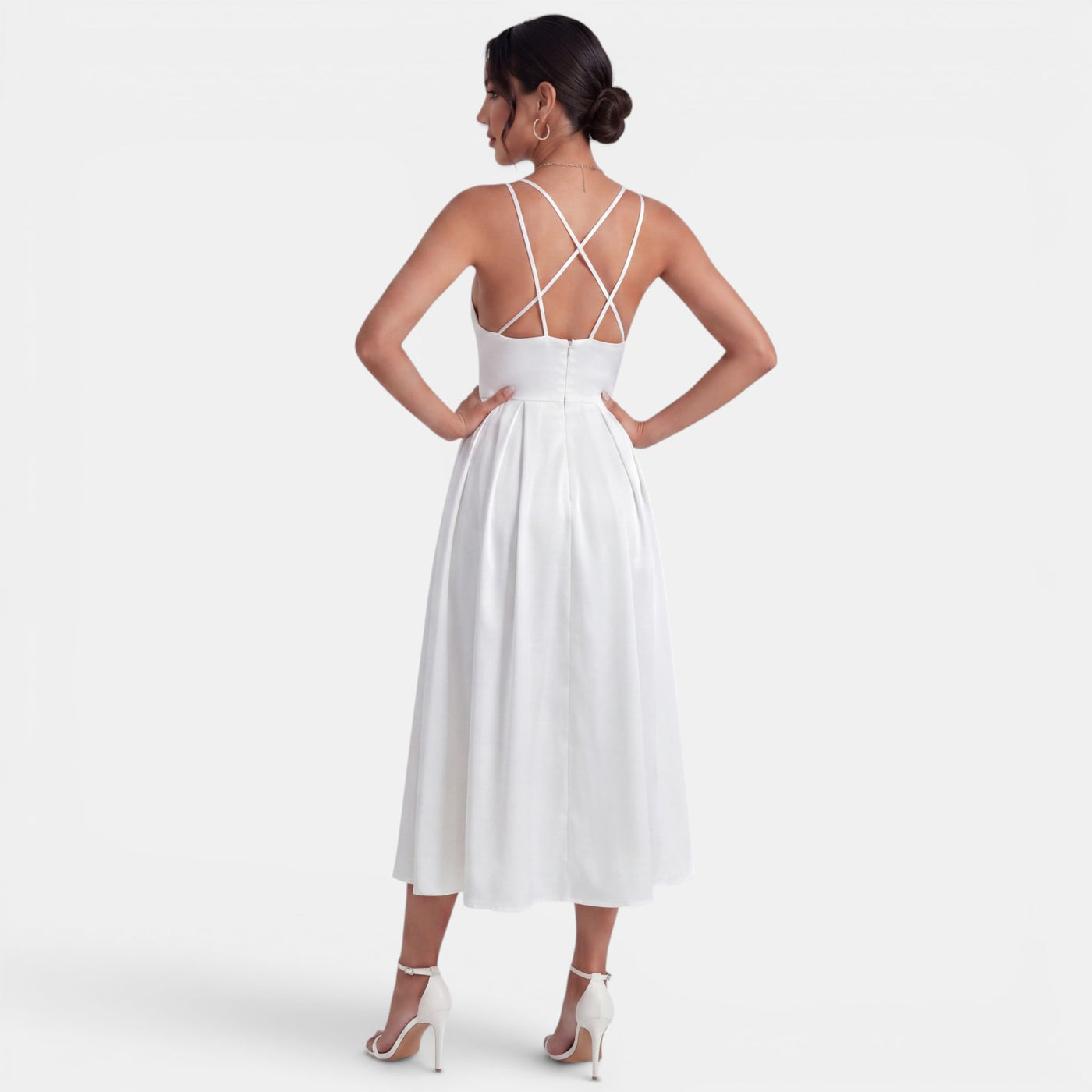 Vestido Midi Mujer Elegante