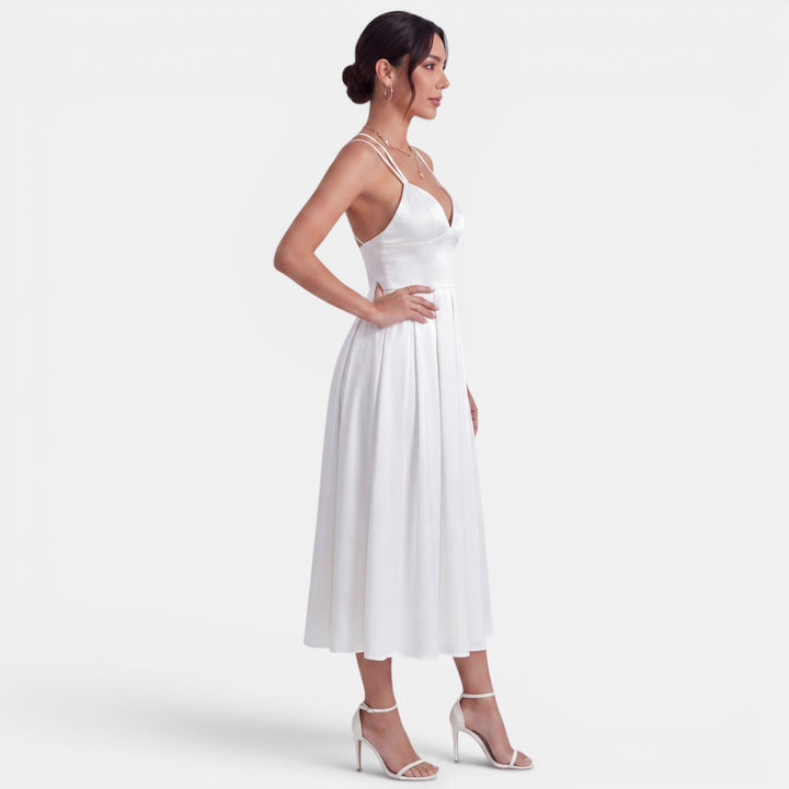 Vestido Midi Mujer Elegante