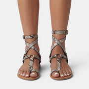 Women's Flat Snake Sandals