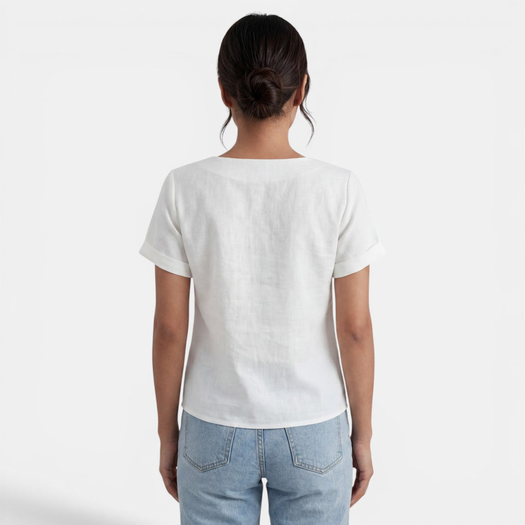 Camiseta Mujer Algodón Manga Corta
