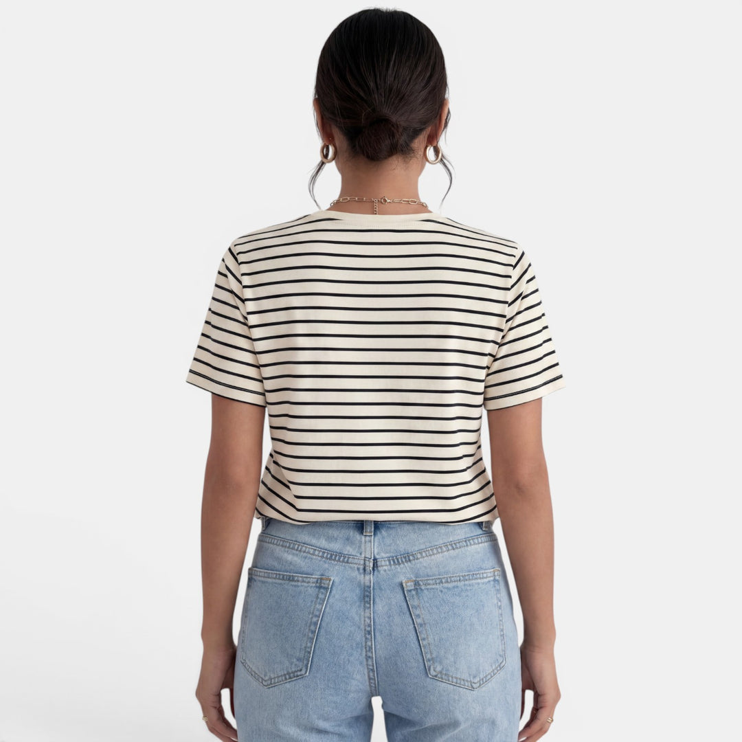 Camiseta Rayas Mujer Básica