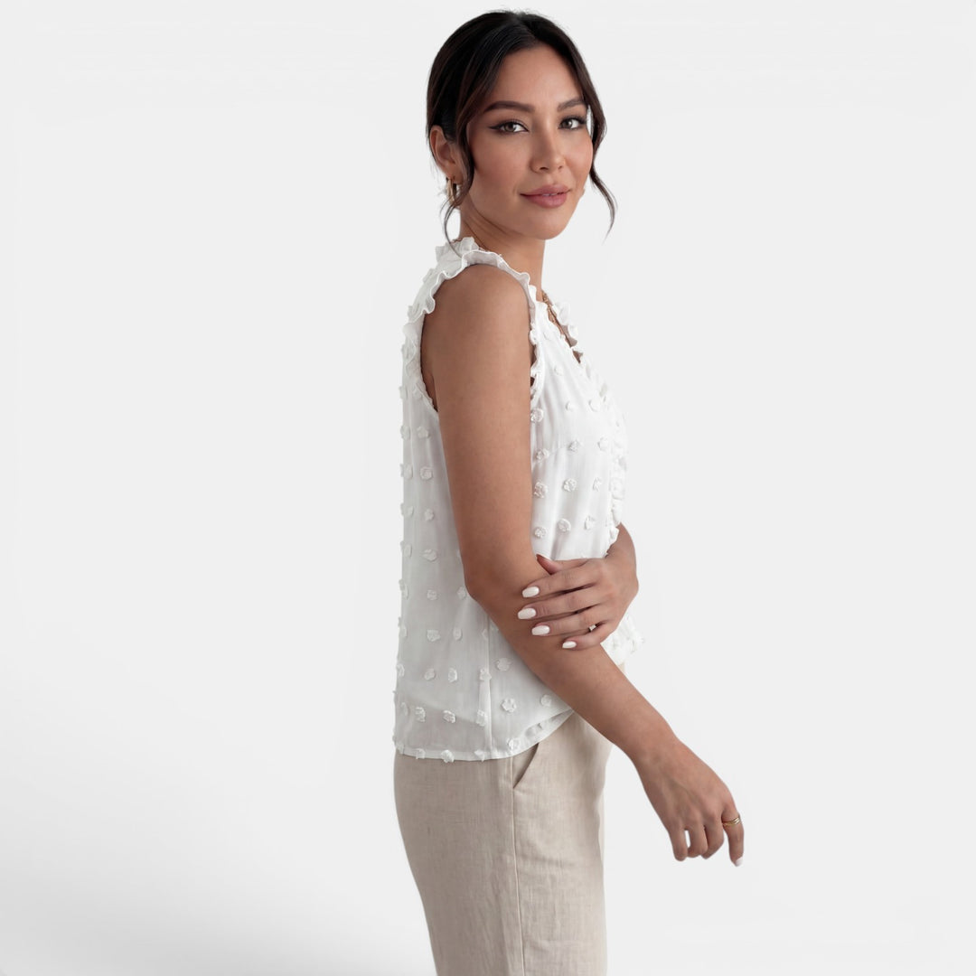 Blusa Mujer Volantes Elegante
