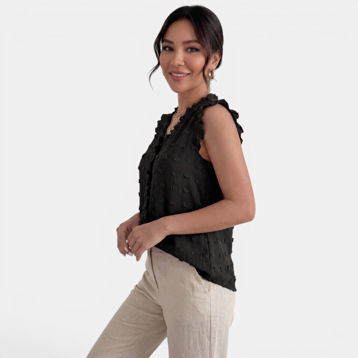 Blusa Mujer Volantes Elegante