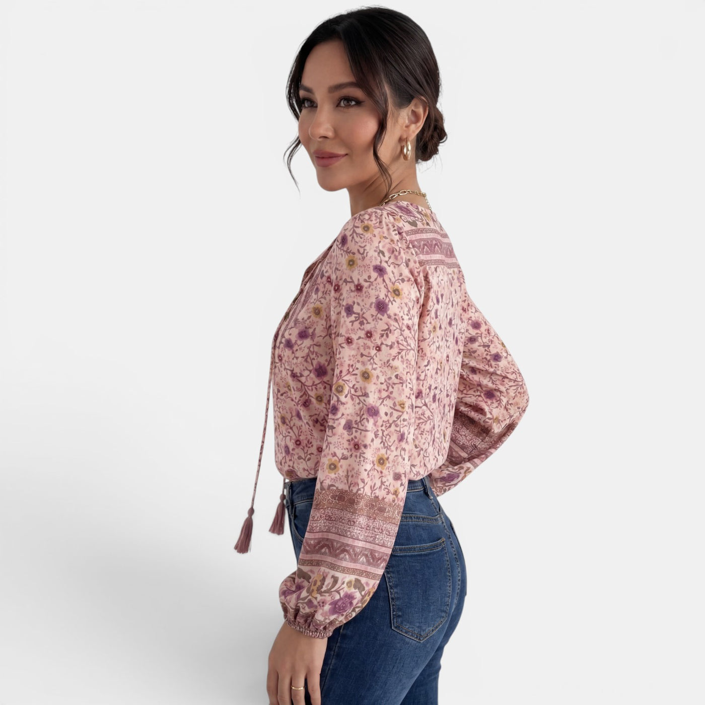 Blusa Rosa Mujer Verano Estampada