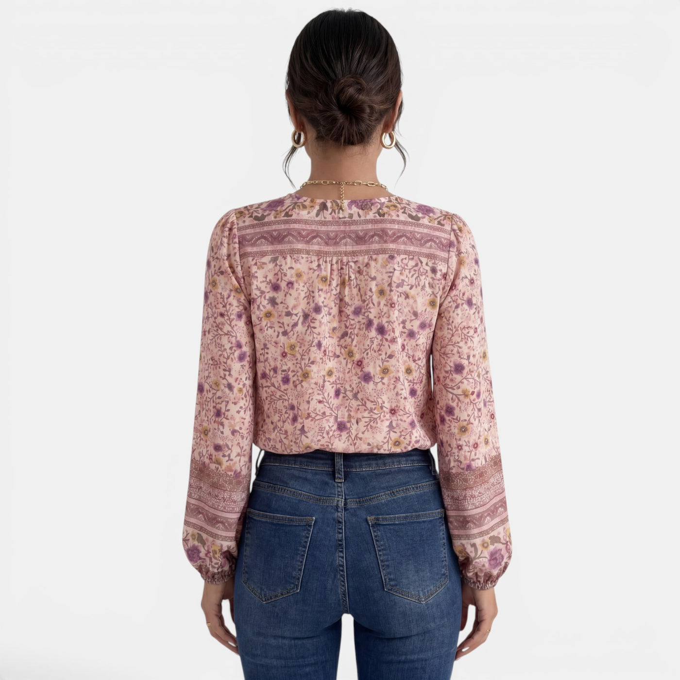 Blusa Rosa Mujer Verano Estampada