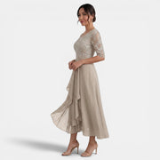 Women's Chiffon and Lace Party Dress