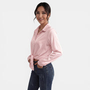Blusa Mujer Satén Manga Larga