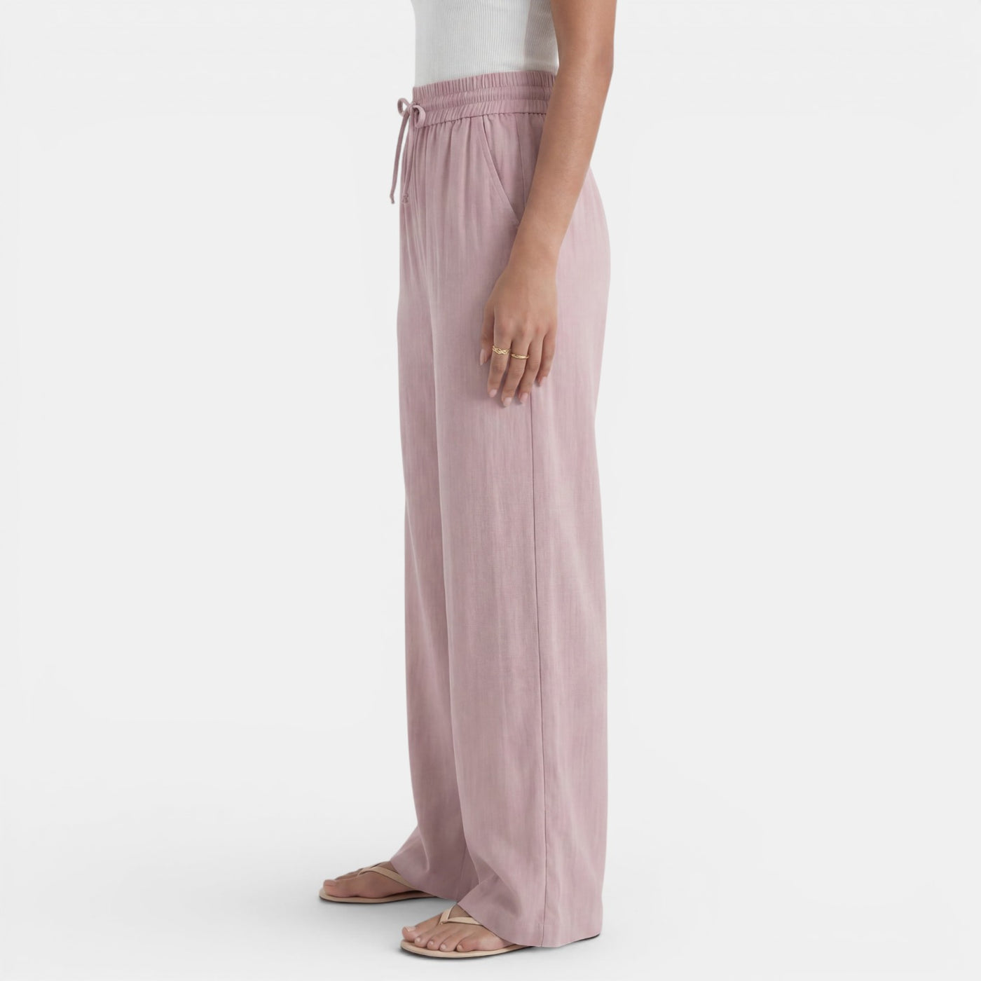 Women's Wide Linen Trousers