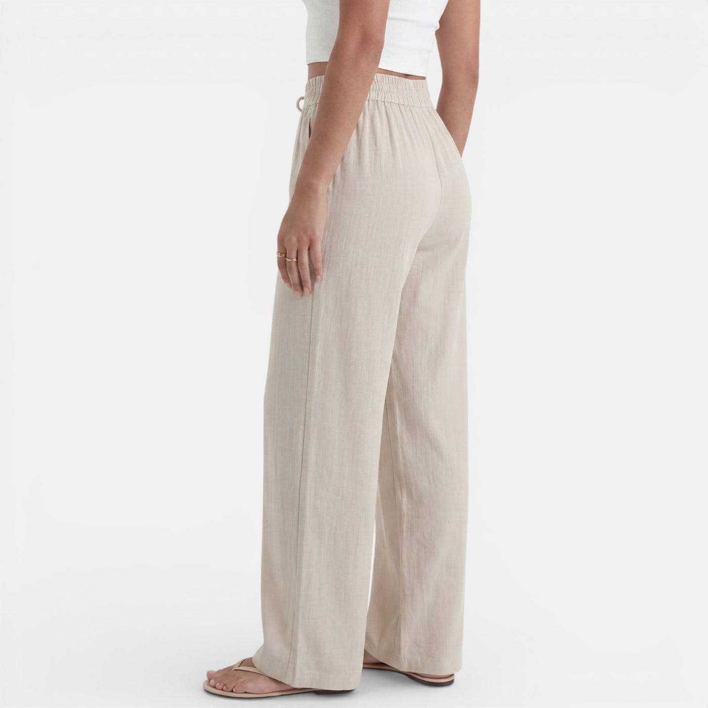 Women's Wide Linen Trousers