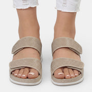 Women's Orthopedic Wedge Sandals with Rhinestones