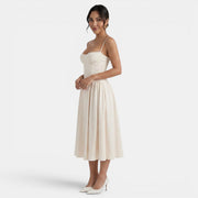 Women's Elegant Corset Midi Dress